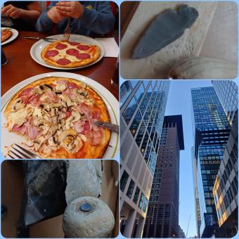 Aus Feuerstein - Pfeilspitzen herstellen und zur Stärkung glutenfreies Pizza essen in Frankfurt